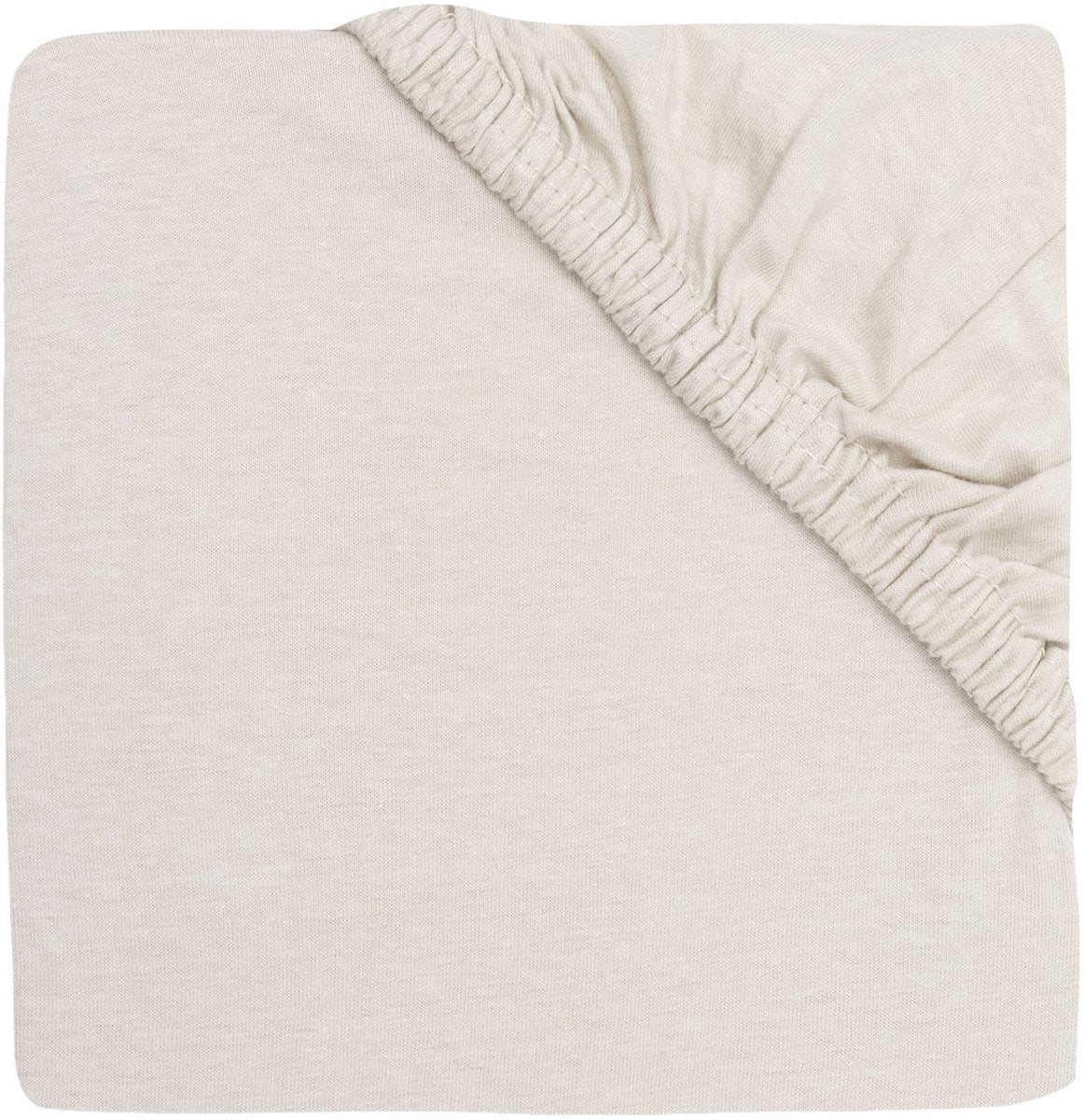 Jollein hoeslaken - 70 75x140 150 cm - jersey - sand