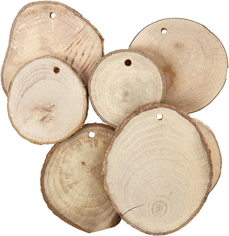 Creativ company houten schijven 5-7 cm 22 stuks