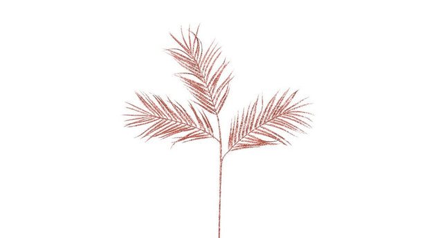 Varenblad roze - l80cm