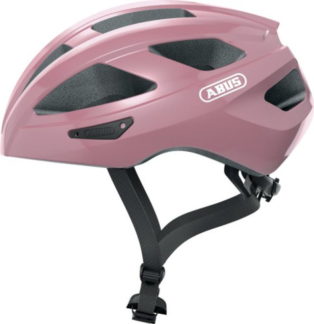 Abus fietshelm macator shiny rose l - 58-62 cm - pink - geschikt voor gebruik op elektrische fietsen - stadsfietsen - 360 g l