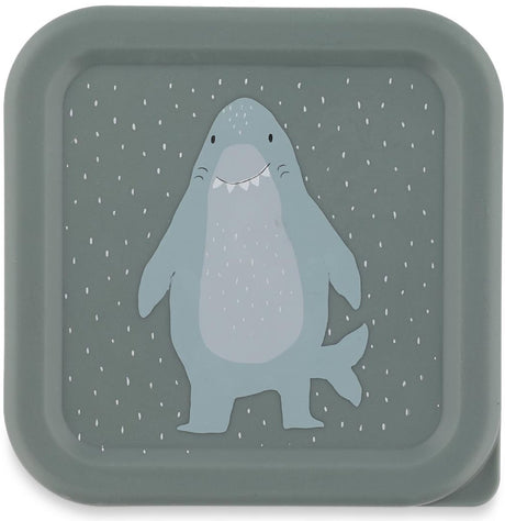 Trixie set van 3 snackdoosjes - mr. shark - 3-delige snackbox - makkelijk te openen - ideaal voor kinderen