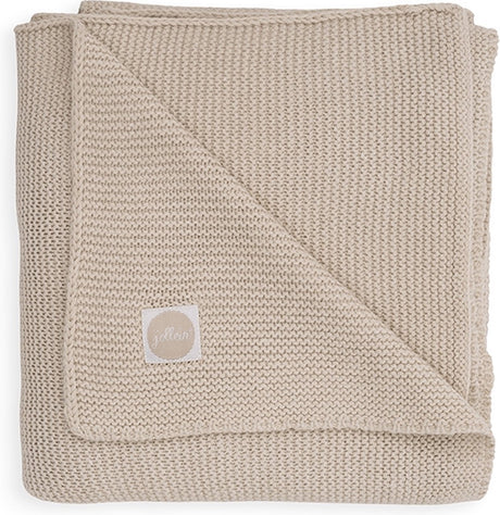 Jollein deken wieg 75x100cm - basic knit - nougat - wiegdekentje baby