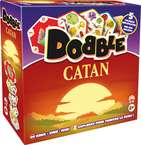 Asmodee dobble catan kaartspel - familiespel - strategie - aanbieding.