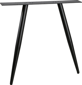 Woood tablo 2-standen poot conisch 1 stuks - metaal - zwart - 72x79x10