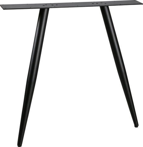 Woood tablo 2-standen poot conisch 1 stuks - metaal - zwart - 72x79x10