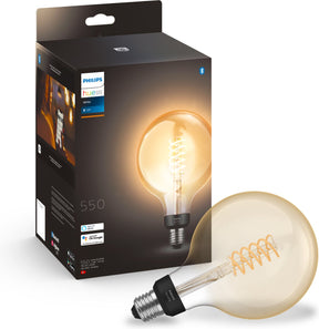 Philips hue filament globelamp g125 - warmwit licht - 550 lumen - e27 - 1 stuk