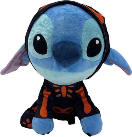 Disney - stitch in skelet kostuum knuffel - 25 cm - pluche