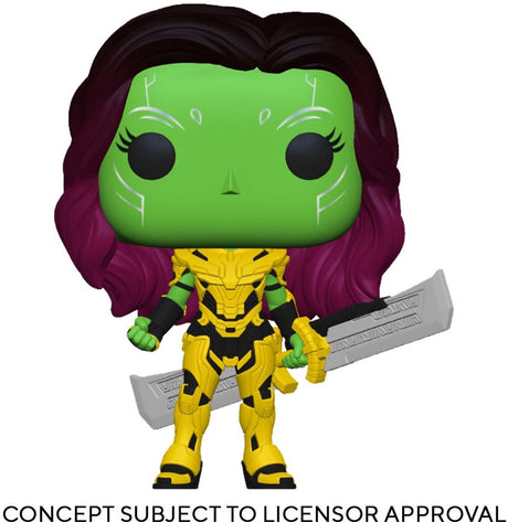 Marvel funko what if...? verzamelfiguur pop! animation gamora with blade of thanos 9 cm multicolours