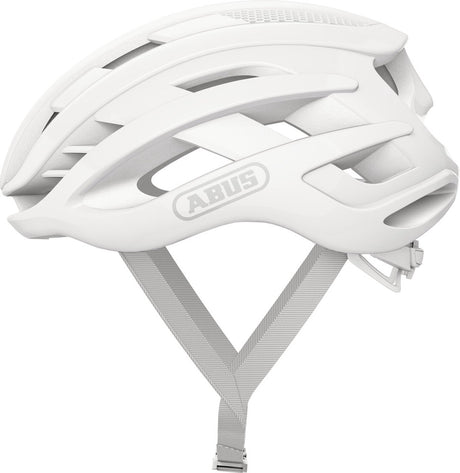 Abus fietshelm airbreaker pure white m - 52-58 cm - wit - geschikt voor gebruik op racefietsen - gravelbikes - 210 g m