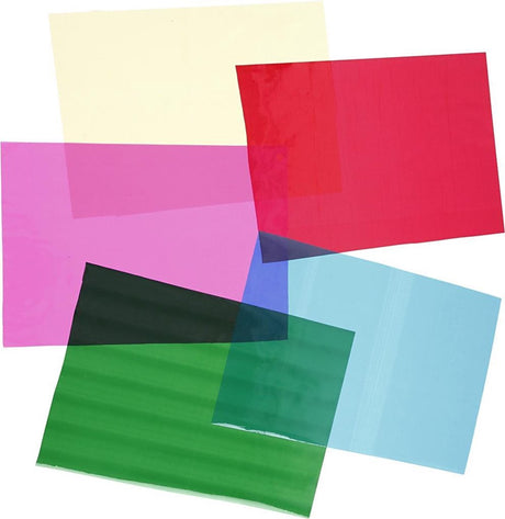 Creativ company cellofaan, 210x297 mm, diverse kleuren, 20 vel, 5 div
