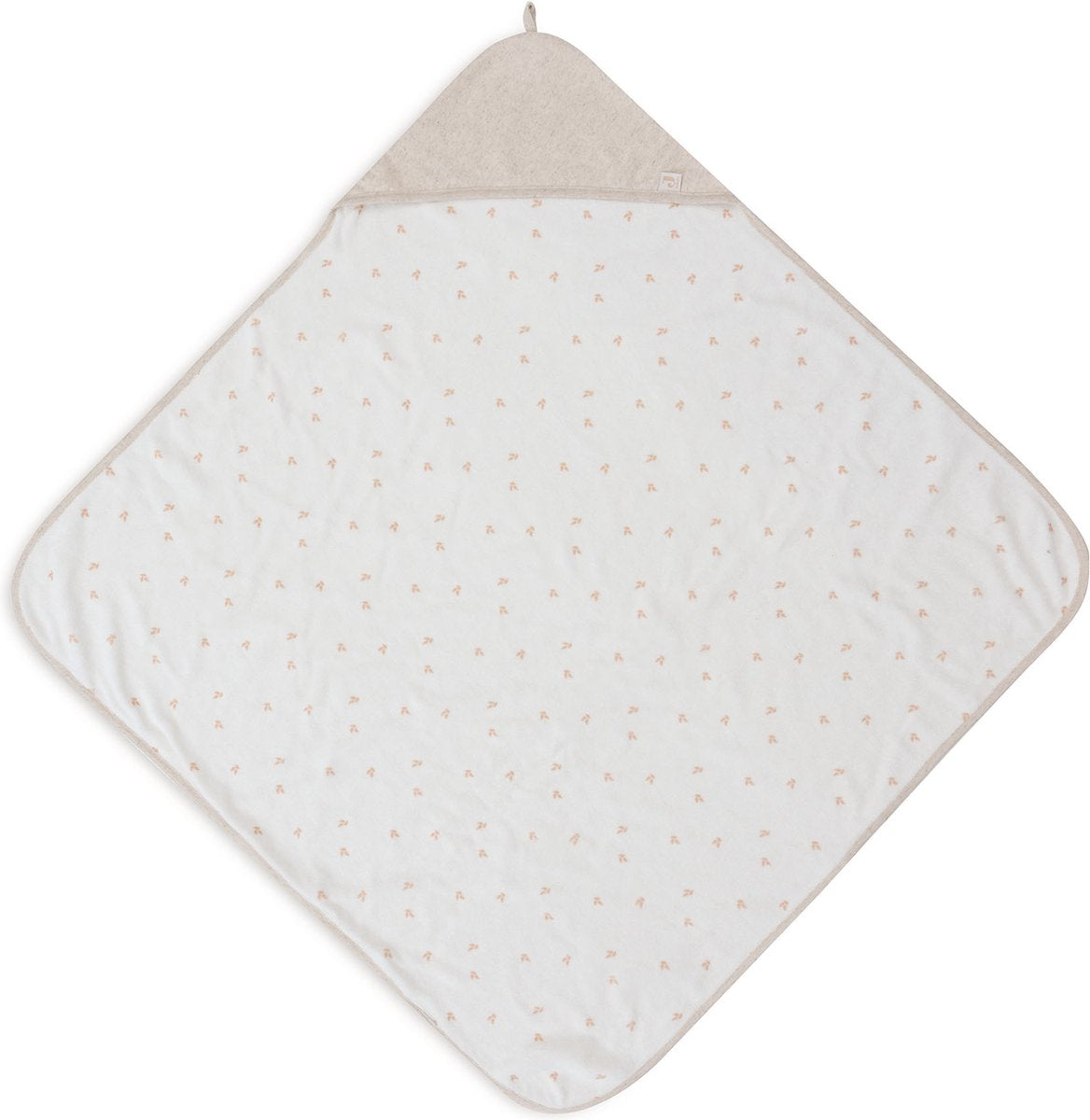 Jollein badcape - 75x75cm - harvest - natural