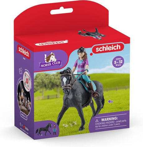 Schleich horse club - speelfigurenset - lisa storm - kinderspeelgoed voor jongens en meisjes - 5 tot 12 jaar - 42541