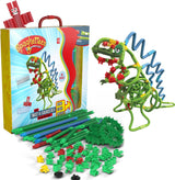 Spaghetteez twist-a-saurus rex flexibele bouwstaafjes, 64dlg.