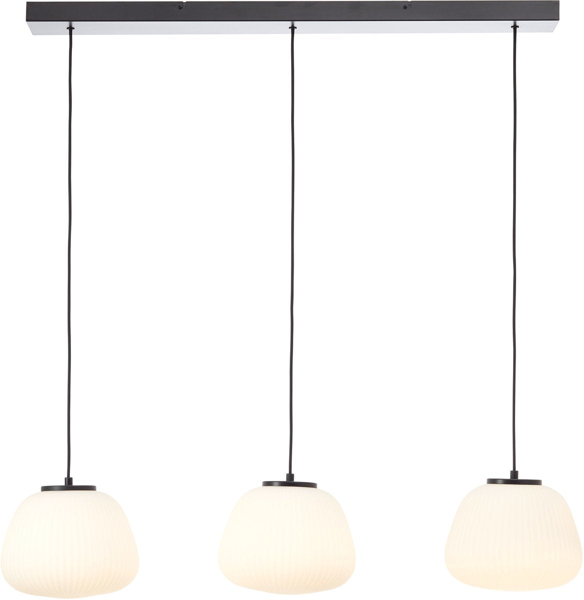 Philips led brilliant hanglamp kaizen 3-lichts zwart met wit - 60155 76