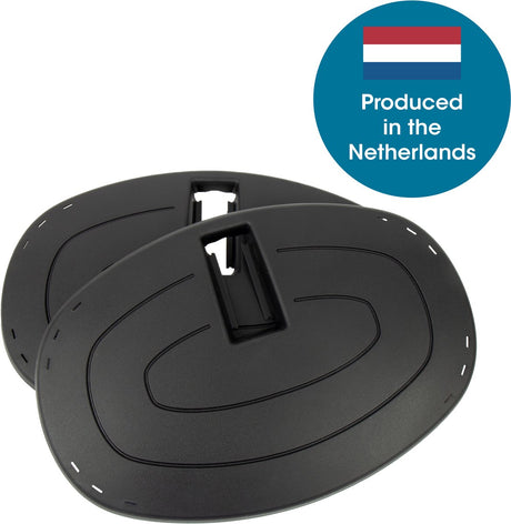 Widek b.v. qibbel voetbeschermingsplaat junior 6+ zwart (2st)