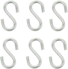 Proplus s-haak - ø 6 mm 5.8 x 2.7 cm 6 stuks - blister