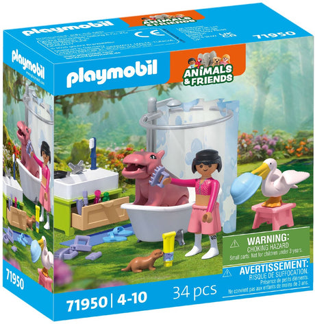 Playmobil animals friends dierenbadplezier - 71950