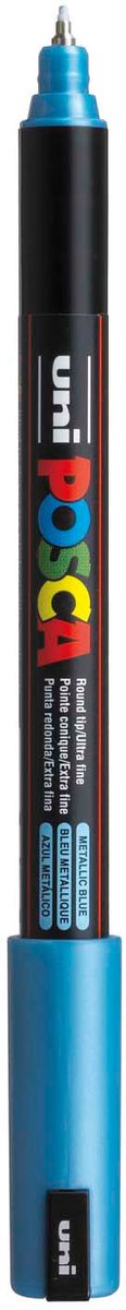 Uni posca verfmarker 1mr metallic blauw