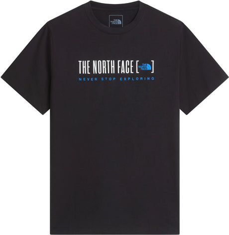 The north face m bracket logo regular ss tee heren outdoorshirt - tnf black s