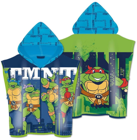 Merkloos sans marque ninja turtles badponcho sneldrogend 55x110cm