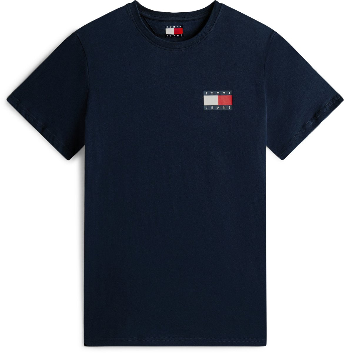 Tommy hilfiger tommy jeans logo slim jersey crew neck t-shirt