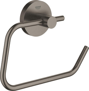 Grohe essentials toiletrolhouder - zonder deksel - geborsteld hard graphite (mat antraciet)