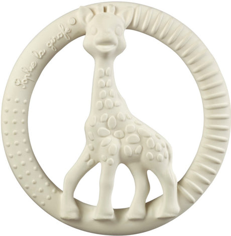 Sophie la girafe sophie de giraf so'pure bijtring - baby speelgoed - kraamcadeau - babyshower cadeau - 100% natuurlijk rubber - in gerecyled geschenkdoosje met organic katoenen strikje - vanaf 0 maanden - ø8 cm - wit