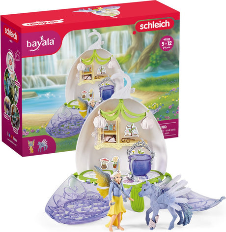 Schleich bayala - speelfigurenset - magische dierenarts blossom - kinderspeelgoed voor jongens en meisjes - 5 tot 12 jaar - 14 onderdelen - 42523