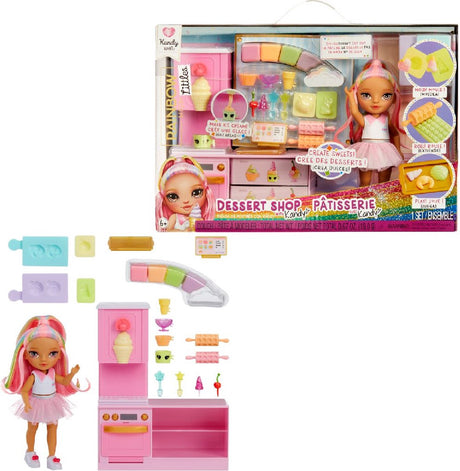 Rainbow high little dessert shop with kandy speelset