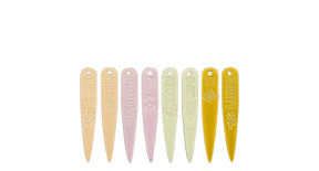 Tuinsteker kruiden lila beige l.groen oker 8 stuks - l2xb0,5