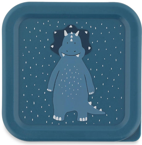 Trixie set van 3 snackdoosjes – mr. triceratops – 3-delige snackbox – makkelijk te openen – ideaal voor kinderen - blauw