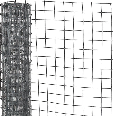 Nature - verzinkt staal gaas - 3 x 1m - grijs - 12,7mm mazen