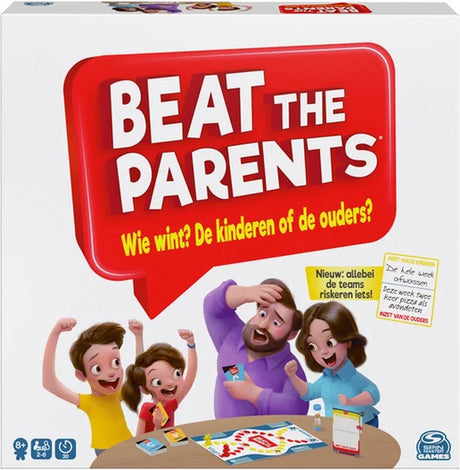 Spin master beat the parents - klassiek triviaspel voor het hele gezin - nederlandse versie