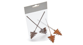 Pic metal tree k 5x4x17cm rusty 4pcs