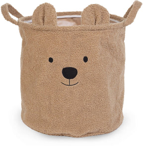 Childhome - opbergmand - 40x40x40 cm - teddy - bruin - speelgoedmand - wasmand