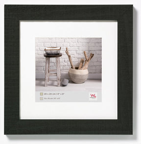 Walther home - houten lijst - fotoformaat 20x20 cm - zwart