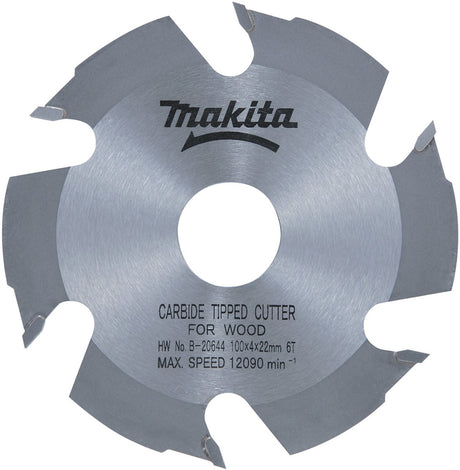 Makita toebehoren - freesschijf voor hout, 100x22,2 mm, 6 tanden b-20644