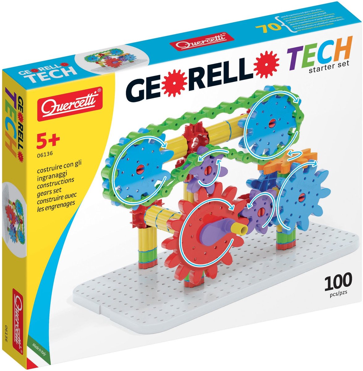 Quercetti bouwset georello tech junior 71-delig