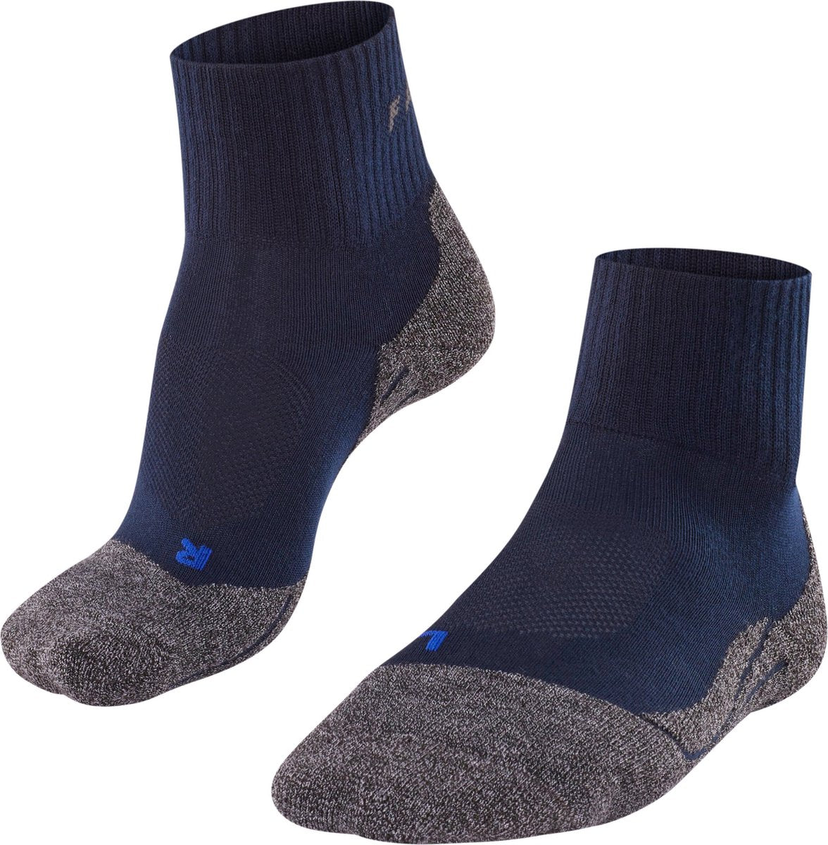 Falke tk2 cool short anti-blaar dik lyocell functioneel materiaal wandelsokken heren blauw - maat 42-43