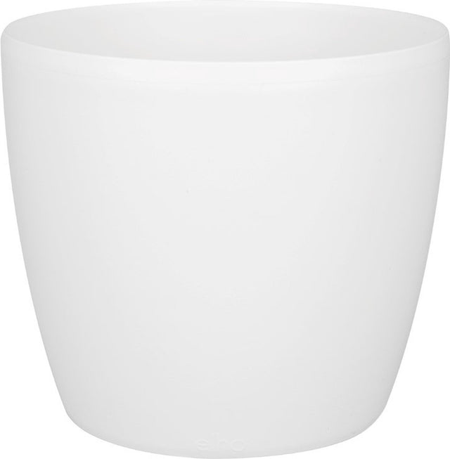 Elho brussels rond 22 - bloempot voor binnen - 100% gerecycled plastic - ø 22.3 x h 20.6 cm - wit