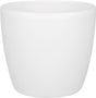 Elho brussels rond 22 - bloempot voor binnen - 100% gerecycled plastic - ø 22.3 x h 20.6 cm - wit