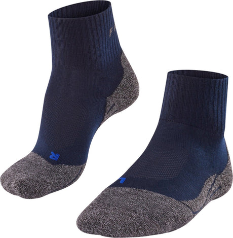 Falke tk2 cool short anti-blaar dik lyocell functioneel materiaal wandelsokken heren blauw - maat 46-48