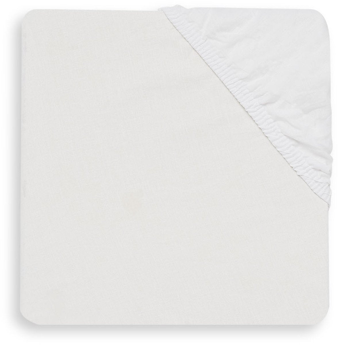 Jollein baby hoeslaken ledikant katoen 60x120cm - wit