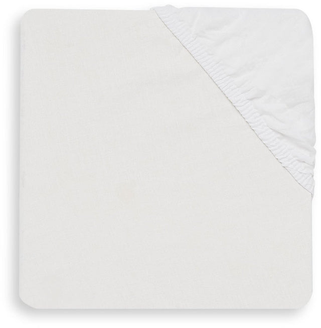 Jollein baby hoeslaken ledikant katoen 60x120cm - wit
