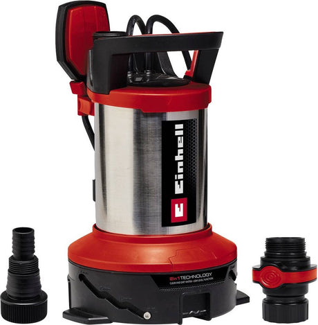 Einhell elektrische vuilwaterpomp ge-dp 7535 n ll - 750 w - 18500 l u - vuil tot ø35 mm - afzuigend tot 1 mm - verstelbaar voor vuil en schoon water - traploos instelbare vlotterschakelaar