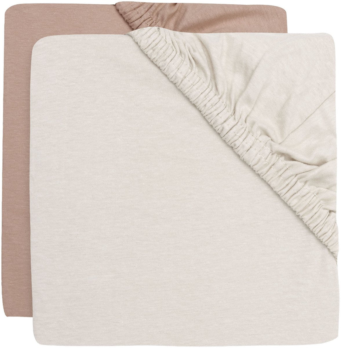 Jollein hoeslaken wieg - 40 50x80 90cm - jersey - light terra oatmeal