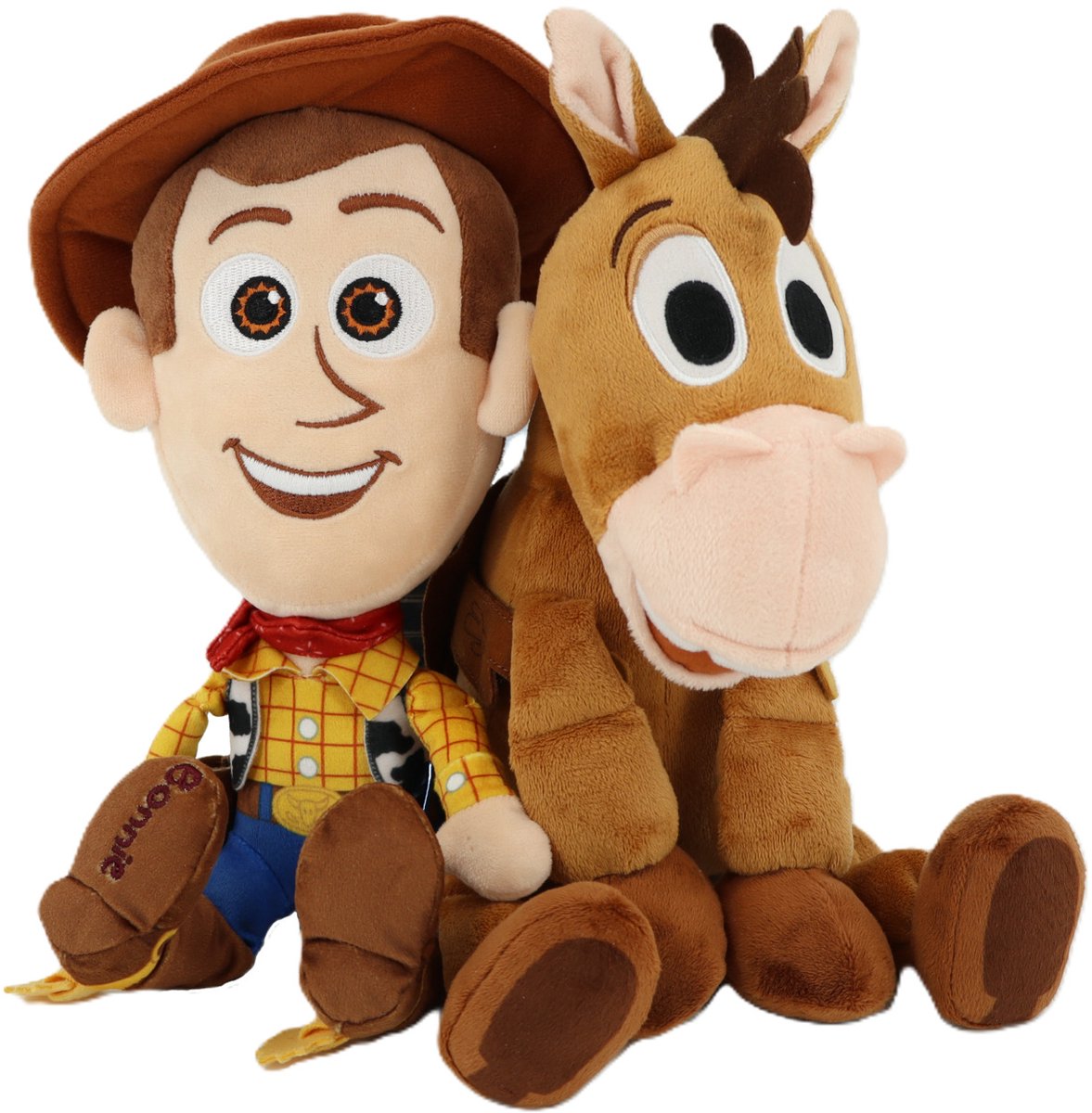 Simba toys plush - disney knuffel toy story 5 - woody en bullseye 25cm