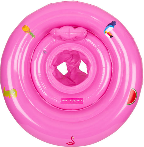 Merkloos sans marque swim essentials baby float - 0-1 jaar - pink safari