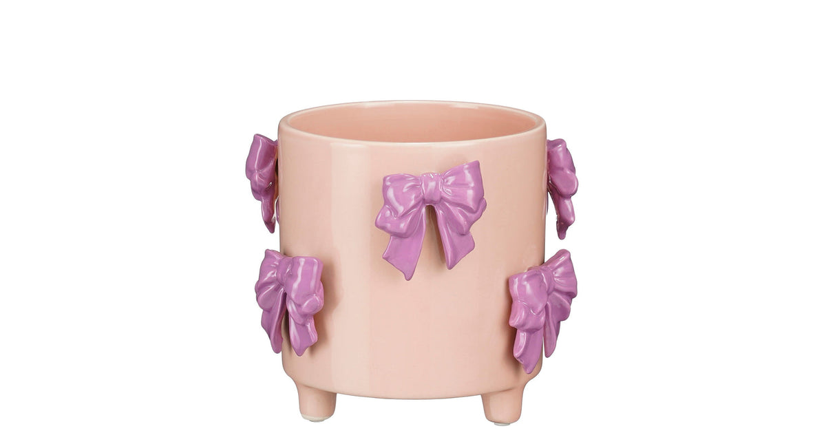 Pot strik paars - h14,5xd17cm