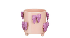 Pot strik paars - h14,5xd17cm